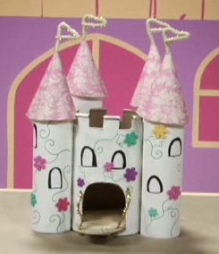 Help wanted: Making a Peach's Castle out of cardboard boxes, stuck on the  cones : r/crafts